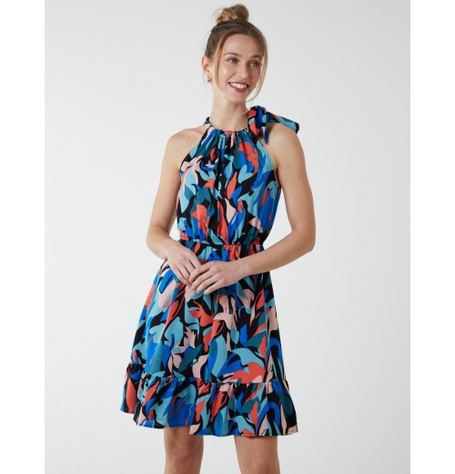 Tie Neck Halter Dress Tie Neck Halter Dress