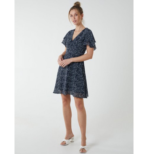 Knot Front Mini Dress Knot Front Mini Dress