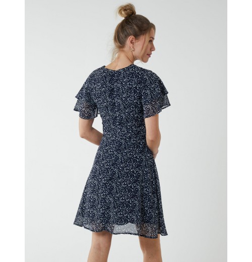 Knot Front Mini Dress Knot Front Mini Dress