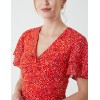 Knot Front Mini Dress Knot Front Mini Dress