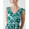 Wrap Front Midi Dress With Ruffle Hem Wrap Front Midi Dress With Ruffle Hem