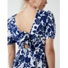Round Neck Mini Dress With Tiered Frill Hem Round Neck Mini Dress With Tiered Frill Hem