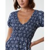 Shirred Bust Mini Dress With Puff Sleeve Shirred Bust Mini Dress With Puff Sleeve