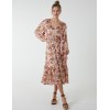 Balloon Sleeve Midi Dress Balloon Sleeve Midi Dress