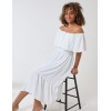Ruffle Bardot Midi Dress Ruffle Bardot Midi Dress