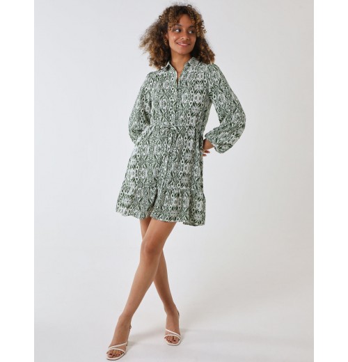 Long Sleeve Mini Shirt Dress Long Sleeve Mini Shirt Dress