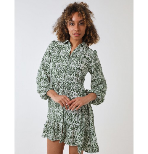 Long Sleeve Mini Shirt Dress Long Sleeve Mini Shirt Dress