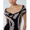 Heart Neckline Animal Dress Heart Neckline Animal Dress