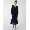 Pleated V-Neck Dress Pleated V-Neck Dress