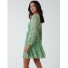 Sheared Waist Tiered Crossover Chiffon Print Dress Sheared Waist Tiered Crossover Chiffon Print Dress