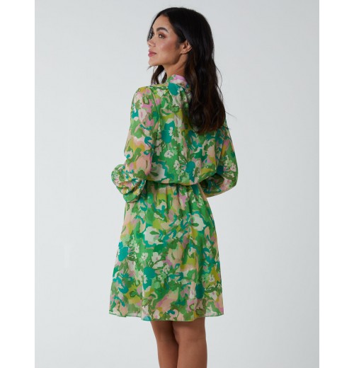 High Neck Print Dress High Neck Print Dress