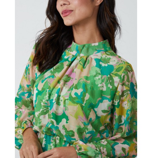 High Neck Print Dress High Neck Print Dress