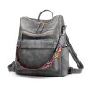 Leather Backpack Purse Zipper Leather Backpack Purse Zipper