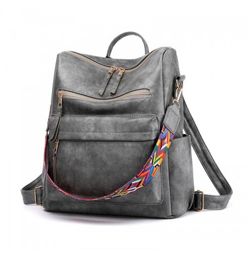 Leather Backpack Purse Zipper Leather Backpack Purse Zipper