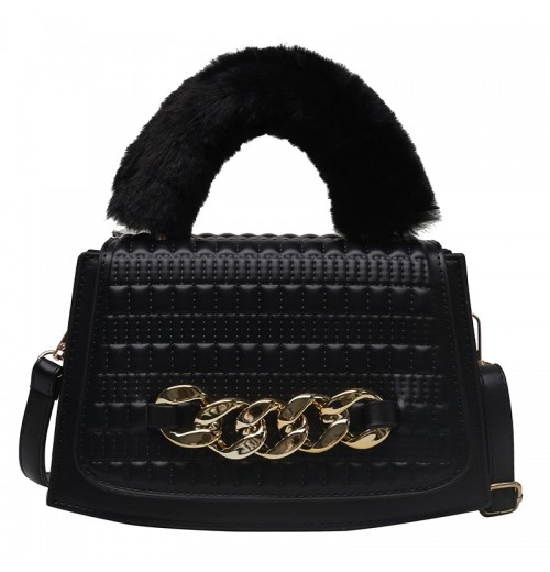Faux Fur Chain Shoulder Bag Faux Fur Chain Shoulder Bag