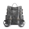 Leather Backpack Purse Zipper Leather Backpack Purse Zipper
