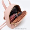 Leather Zip Top Backpack Purse Leather Zip Top Backpack Purse