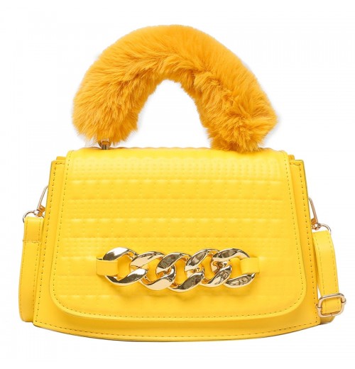 Faux Fur Chain Shoulder Bag Faux Fur Chain Shoulder Bag