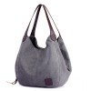 Leather Handle Canvas Tote Bag Leather Handle Canvas Tote Bag