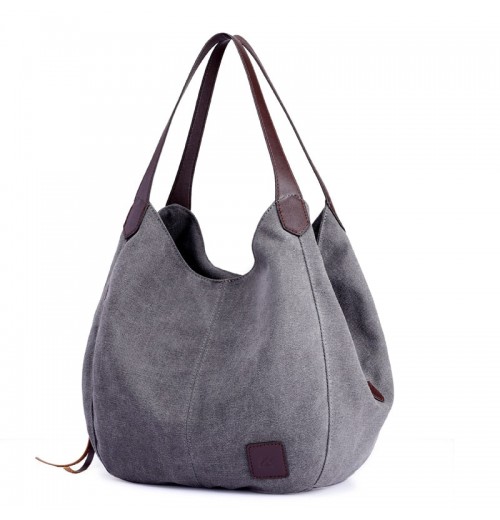 Leather Handle Canvas Tote Bag Leather Handle Canvas Tote Bag