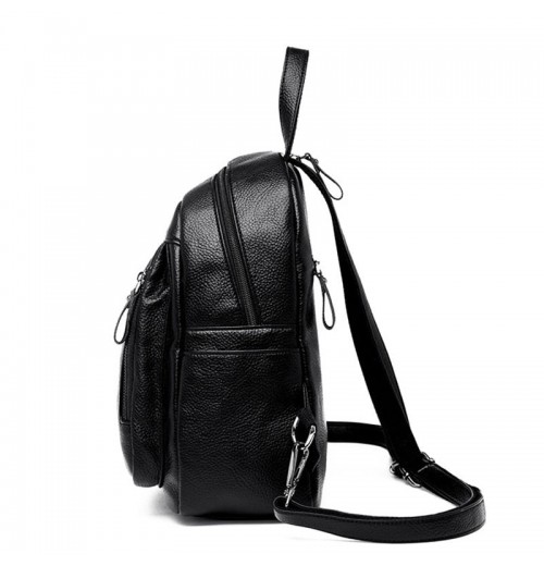 Navy Blue Leather Backpack Purse Navy Blue Leather Backpack Purse