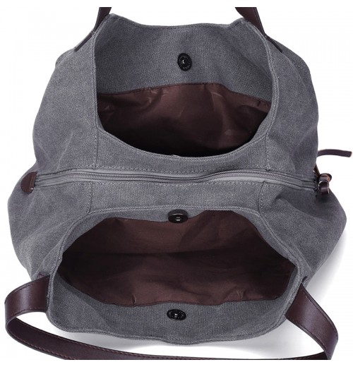 Leather Handle Canvas Tote Bag Leather Handle Canvas Tote Bag