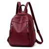 Navy Blue Leather Backpack Purse Navy Blue Leather Backpack Purse
