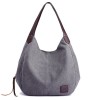 Leather Handle Canvas Tote Bag Leather Handle Canvas Tote Bag