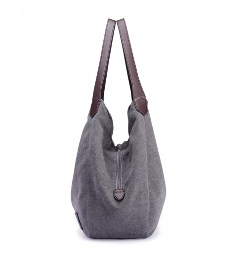 Leather Handle Canvas Tote Bag Leather Handle Canvas Tote Bag