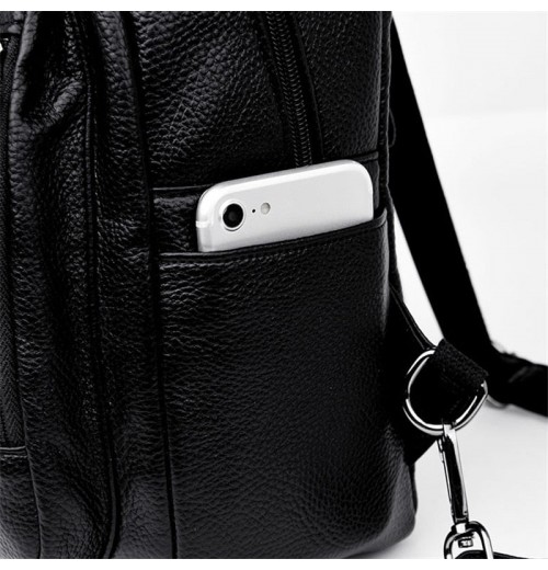 Navy Blue Leather Backpack Purse Navy Blue Leather Backpack Purse