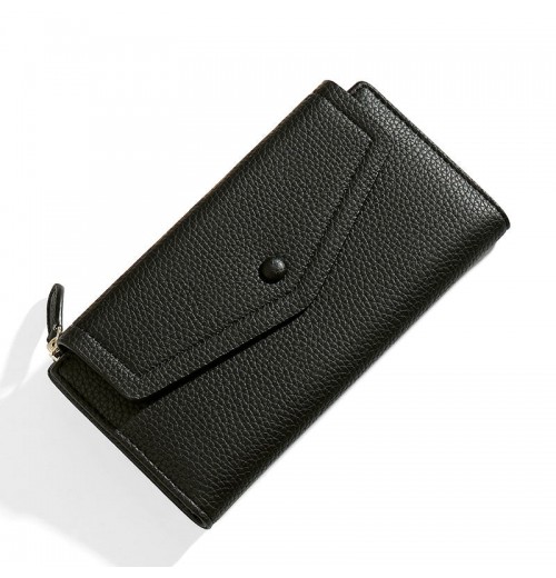 Women's Leather Trifold Organizer Wallet Women's Leather Trifold Organizer Wallet