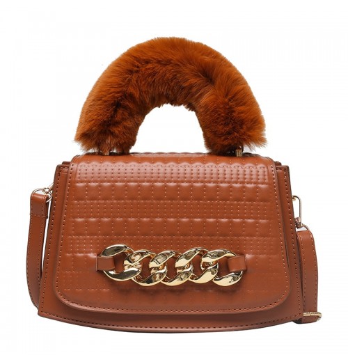 Faux Fur Chain Shoulder Bag Faux Fur Chain Shoulder Bag