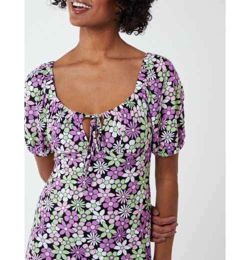 Elasticated Detail Midi Dress Elasticated Detail Midi Dress