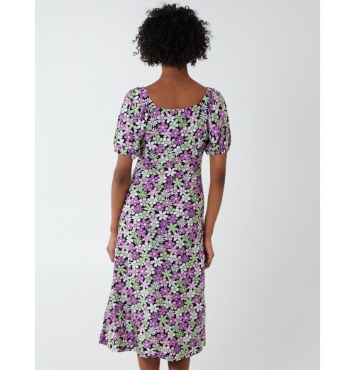 Elasticated Detail Midi Dress Elasticated Detail Midi Dress