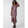 Sweetheart Neckline 3/4 Sleeve Midi Dress Sweetheart Neckline 3/4 Sleeve Midi Dress