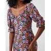 Sweetheart Neckline 3/4 Sleeve Midi Dress Sweetheart Neckline 3/4 Sleeve Midi Dress
