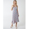 Twist Front Floral Print Midi Dress Twist Front Floral Print Midi Dress