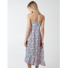 Twist Front Floral Print Midi Dress Twist Front Floral Print Midi Dress
