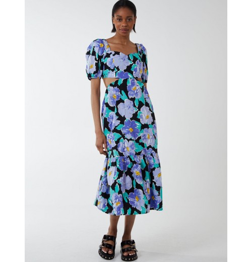 Floral Sweetheart Cut Out Dress Floral Sweetheart Cut Out Dress