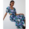 Floral Sweetheart Cut Out Dress Floral Sweetheart Cut Out Dress