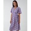 Floral Angel Sleeve Midi Dress Floral Angel Sleeve Midi Dress