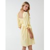 Square Neck Shirred Swing Dress Square Neck Shirred Swing Dress