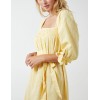 Square Neck Shirred Swing Dress Square Neck Shirred Swing Dress