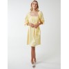 Square Neck Shirred Swing Dress Square Neck Shirred Swing Dress