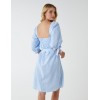 Square Neck Shirred Swing Dress Square Neck Shirred Swing Dress