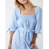 Square Neck Shirred Swing Dress Square Neck Shirred Swing Dress