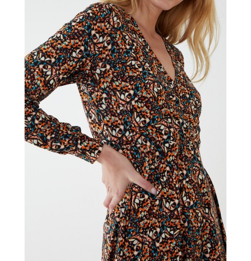 Fixed Wrap Skater Dress Fixed Wrap Skater Dress