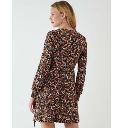 Fixed Wrap Skater Dress Fixed Wrap Skater Dress