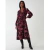 Shirred Bust Wrap Midi Dress Shirred Bust Wrap Midi Dress