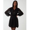 Shirred Waist & Puff Hem Shirt Dress Shirred Waist & Puff Hem Shirt Dress